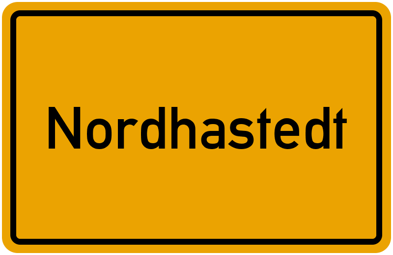 Ortsschild Nordhastedt