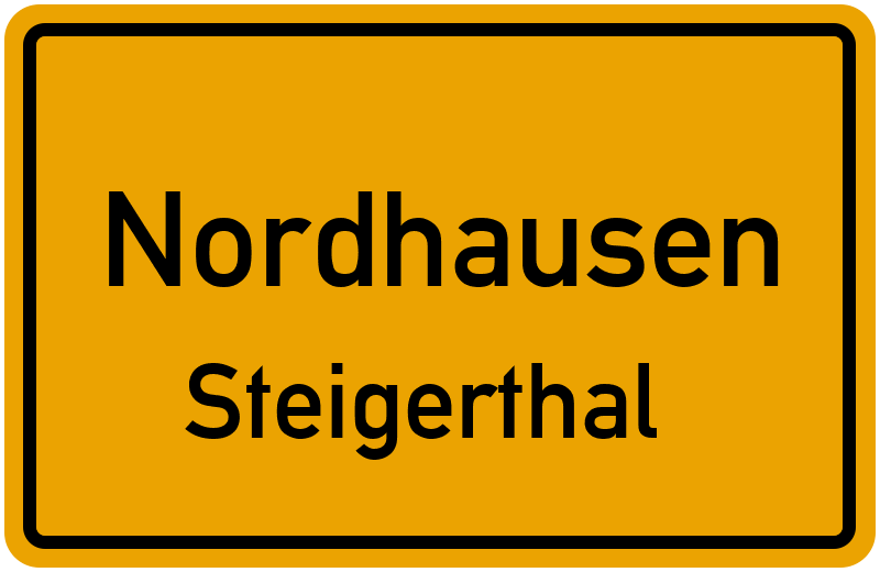 Ortsschild Nordhausen