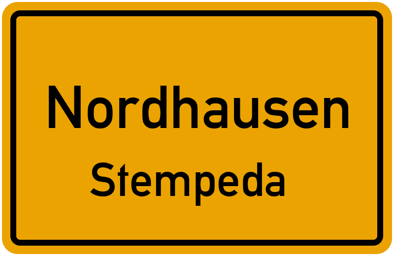 Ortsschild Nordhausen