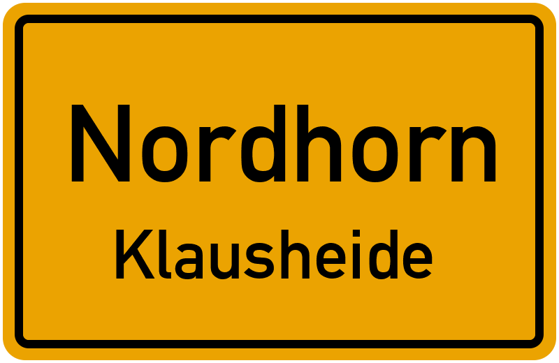 Ortsschild Nordhorn