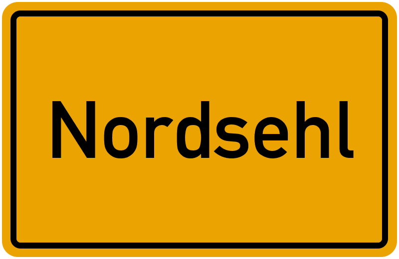 Ortsschild Nordsehl