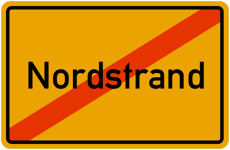 Ortsschild Nordstrand