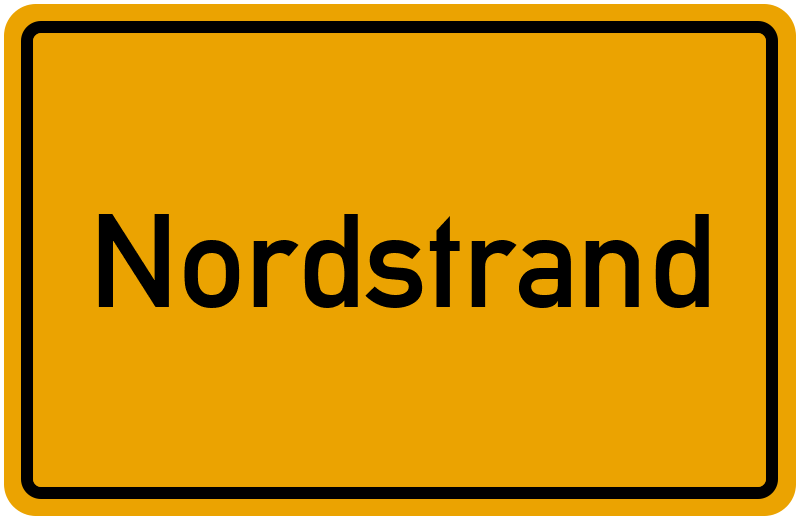 Ortsschild Nordstrand