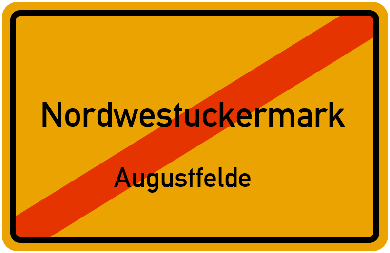 Ortsschild Nordwestuckermark