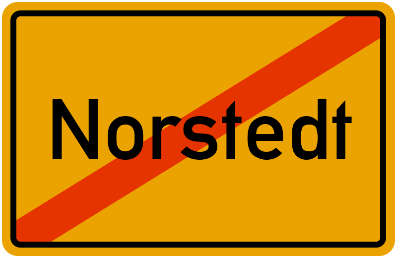 Ortsschild Norstedt