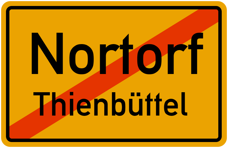 Ortsschild Nortorf