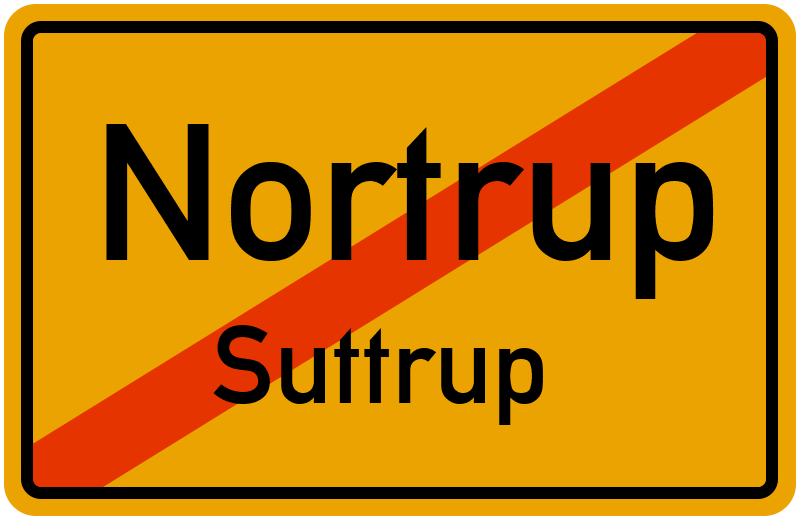 Ortsschild Nortrup