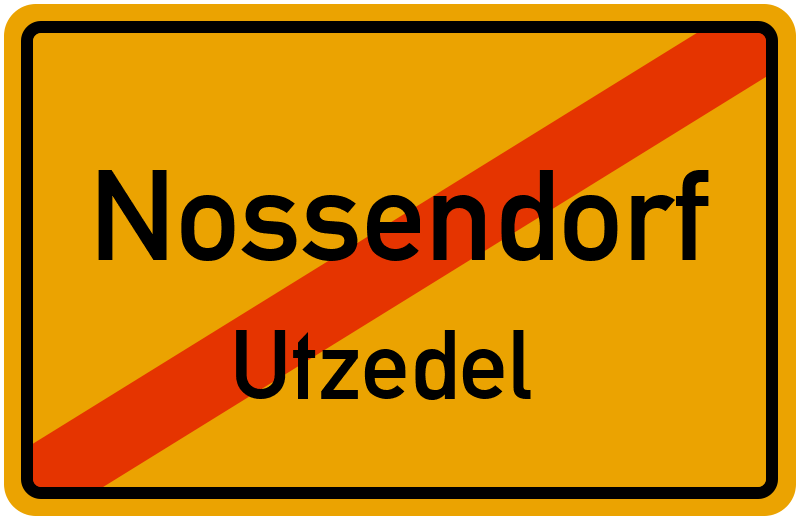 Ortsschild Nossendorf