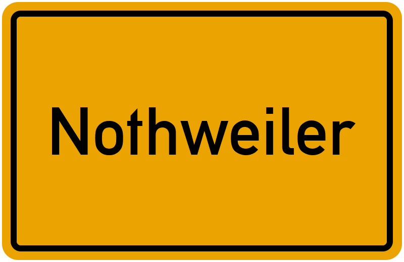 Ortsschild Nothweiler