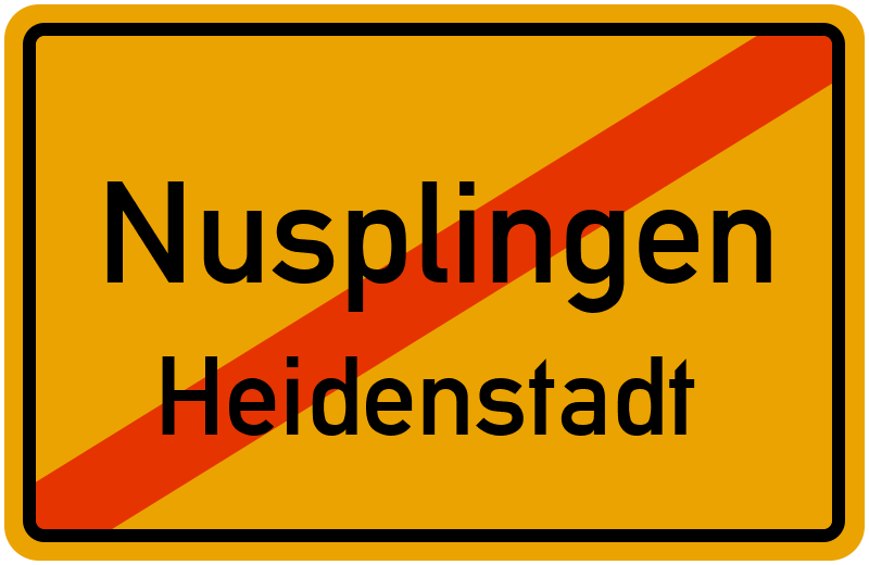 Ortsschild Nusplingen
