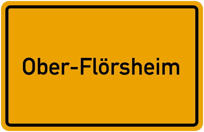 Ortsschild Ober-Flörsheim