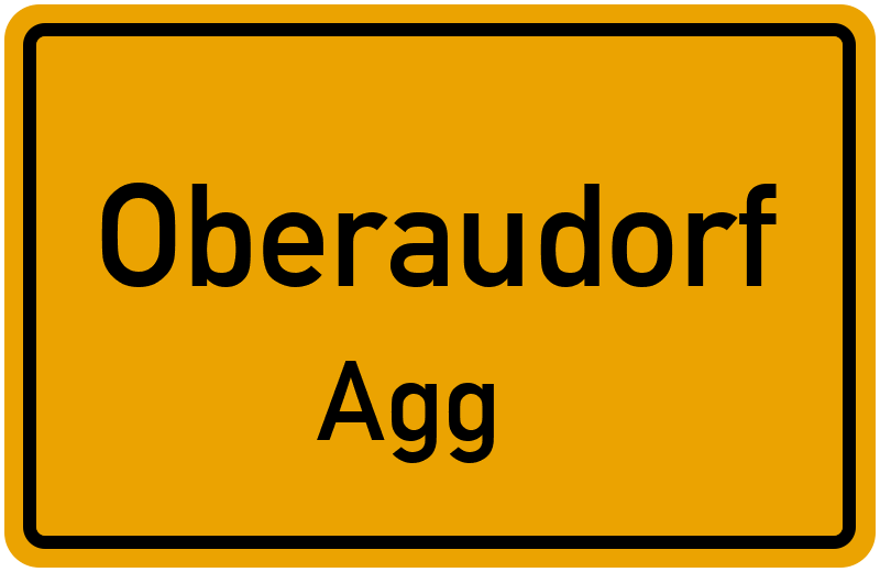 Ortsschild Oberaudorf