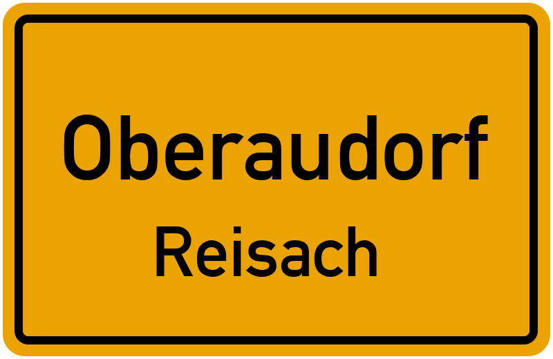Ortsschild Oberaudorf
