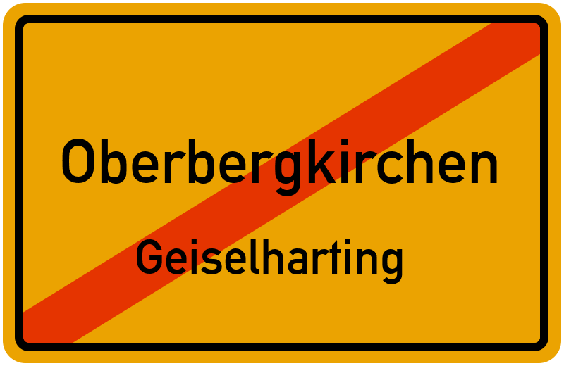 Ortsschild Oberbergkirchen