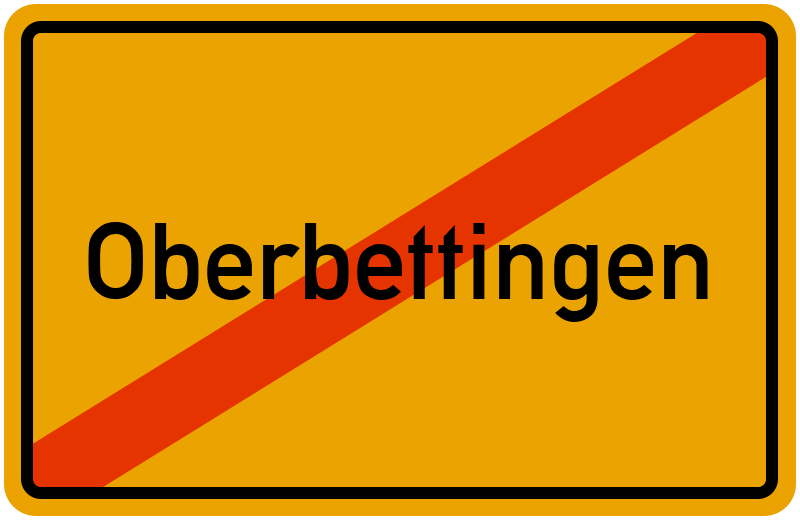 Ortsschild Oberbettingen