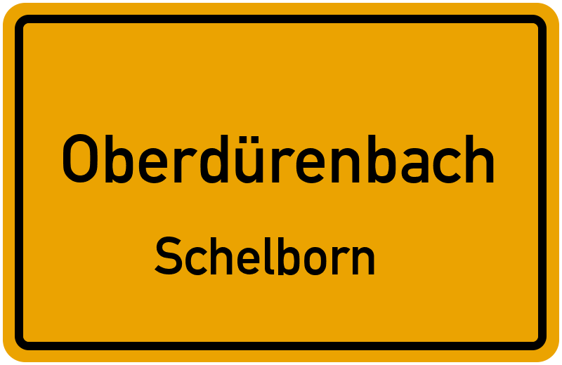 Ortsschild Oberdürenbach