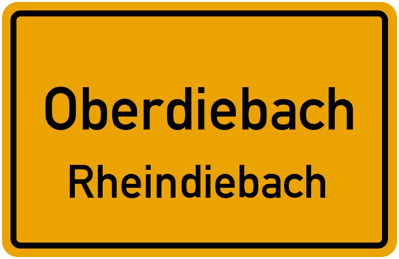 Ortsschild Oberdiebach
