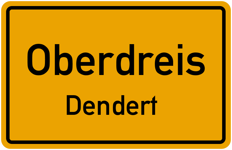 Ortsschild Oberdreis