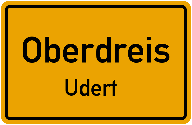 Ortsschild Oberdreis