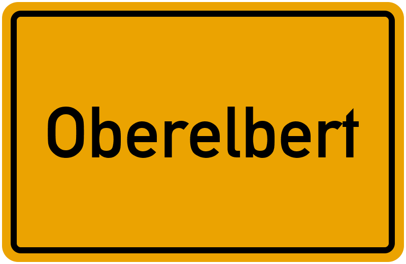 Ortsschild Oberelbert