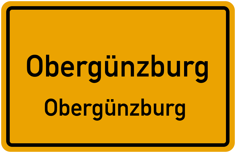 Ortsschild Obergünzburg
