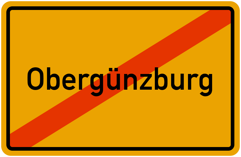 Ortsschild Obergünzburg
