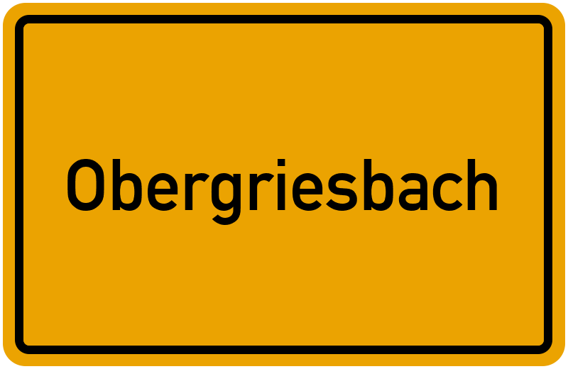 Ortsschild Obergriesbach