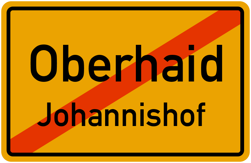 Ortsschild Oberhaid