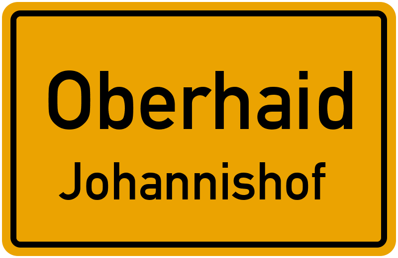 Ortsschild Oberhaid