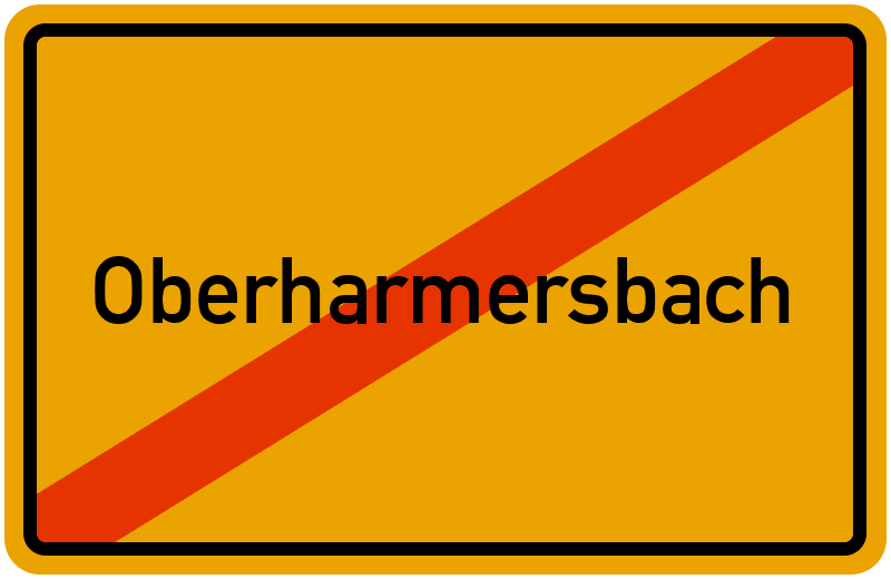 Ortsschild Oberharmersbach