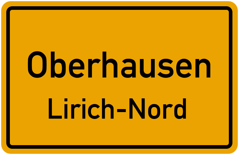 Ortsschild Oberhausen
