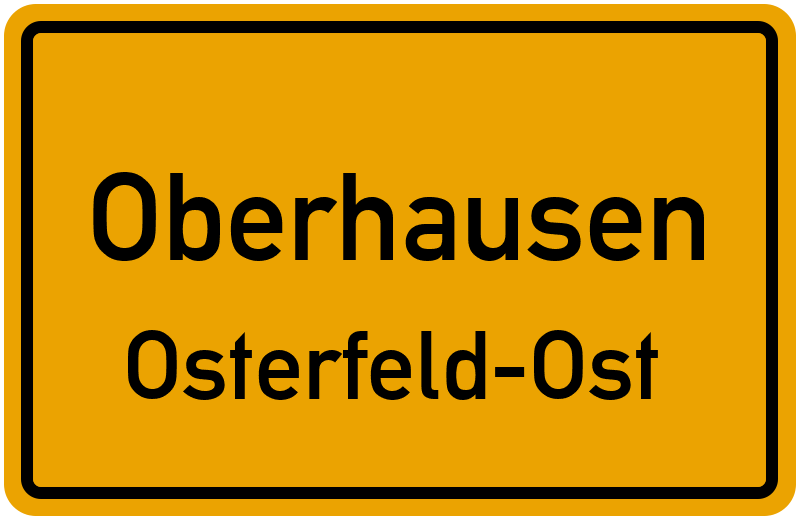 Nebenstraße in 46117 Oberhausen Osterfeld-Ost (Nordrhein-Westfalen)
