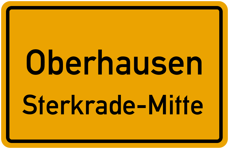 Oberhausen Sterkrade-Mitte Straßenverzeichnis: Straßen in Sterkrade-Mitte