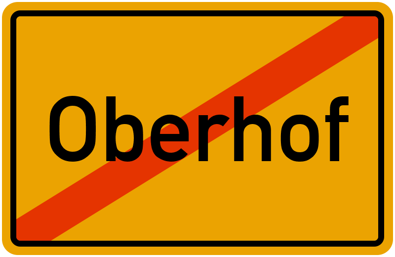 Ortsschild Oberhof