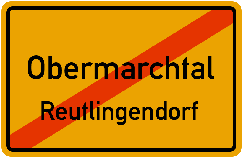 Ortsschild Obermarchtal