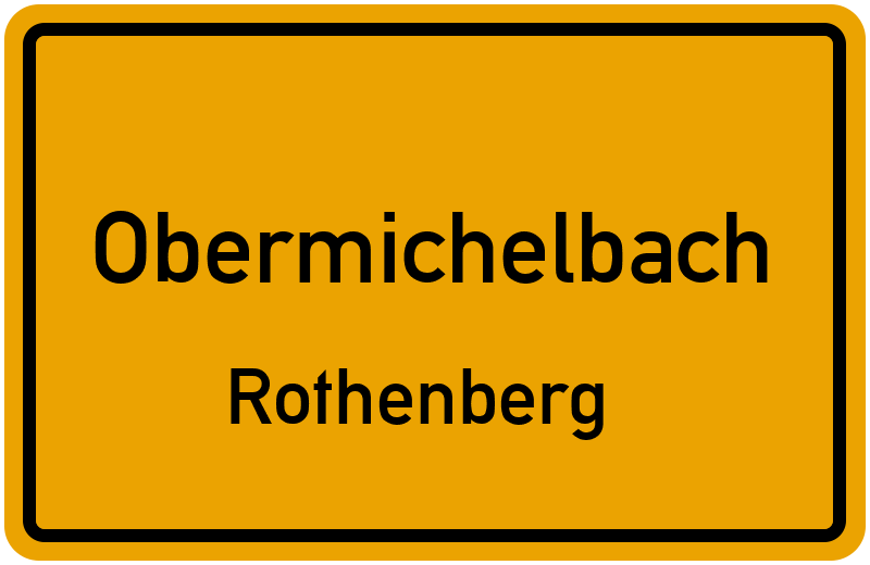 Ortsschild Obermichelbach