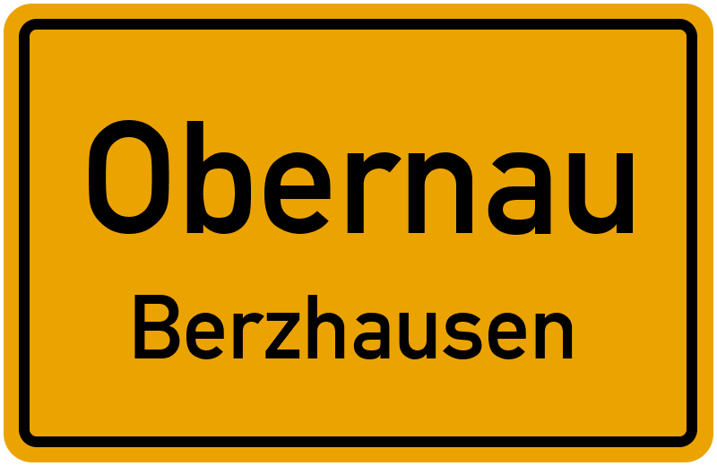 Ortsschild Obernau