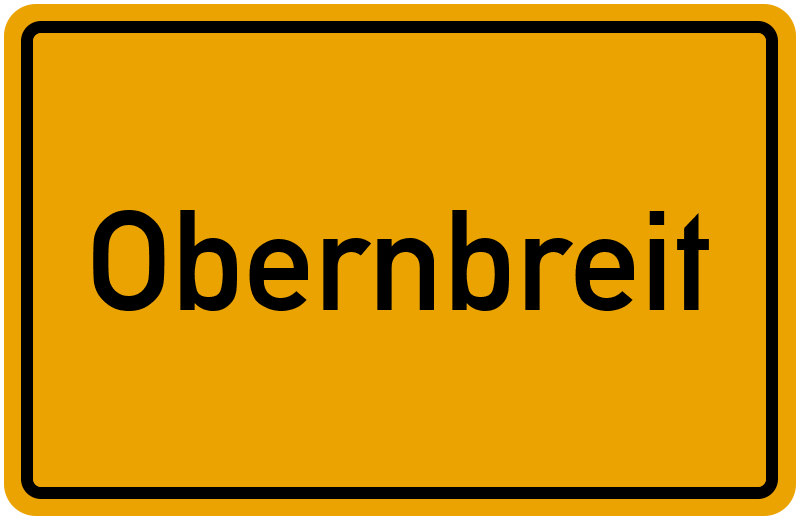 Ortsschild Obernbreit