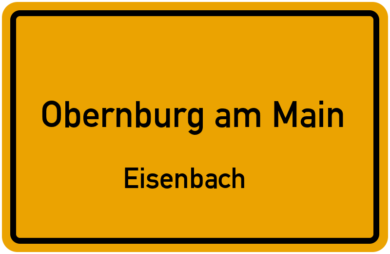 Ortsschild Obernburg am Main