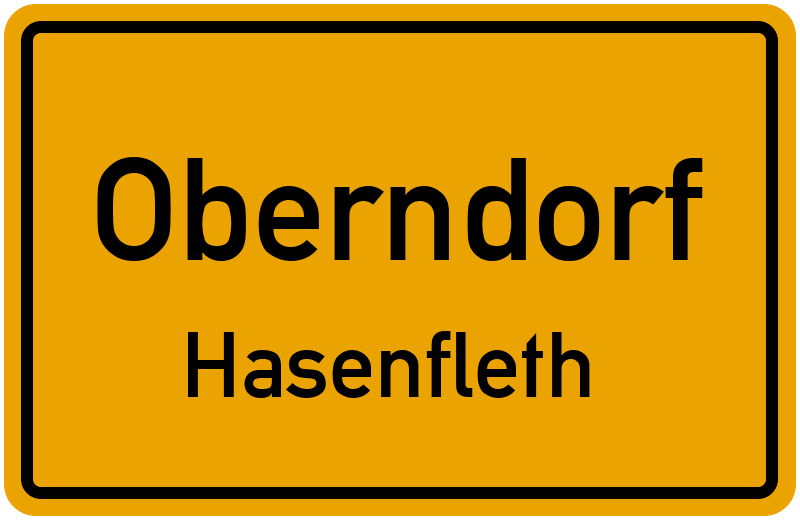 Ortsschild Oberndorf