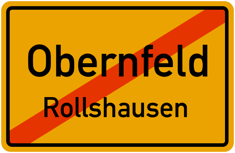 Ortsschild Obernfeld