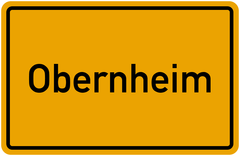 Ortsschild Obernheim