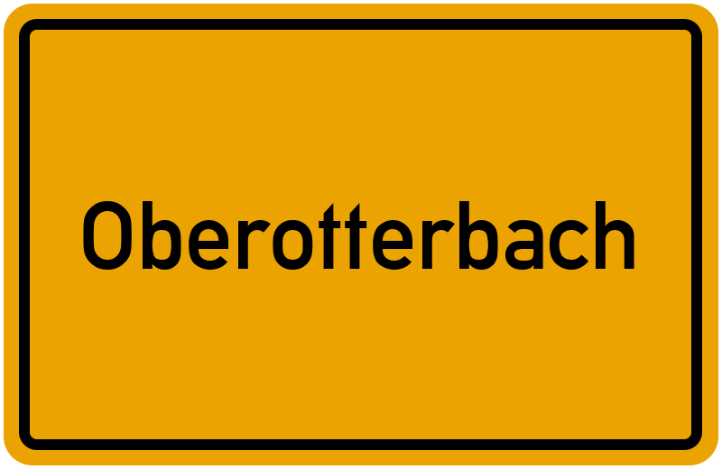 Ortsschild Oberotterbach