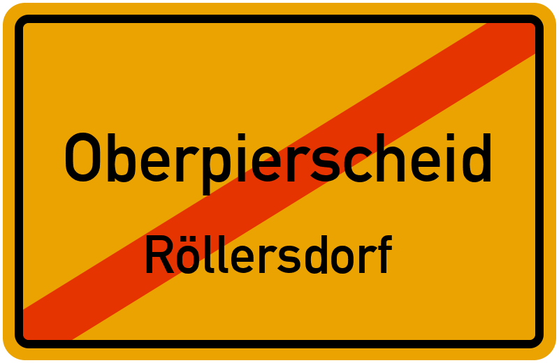 Ortsschild Oberpierscheid
