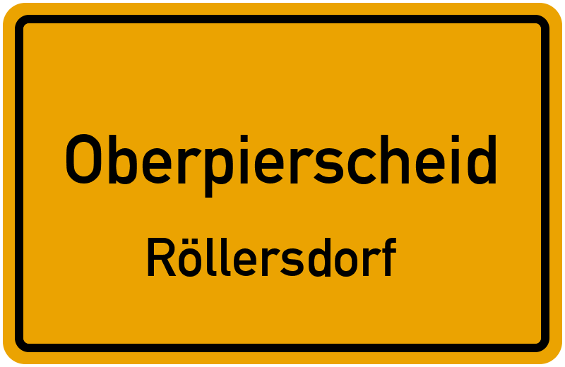 Ortsschild Oberpierscheid