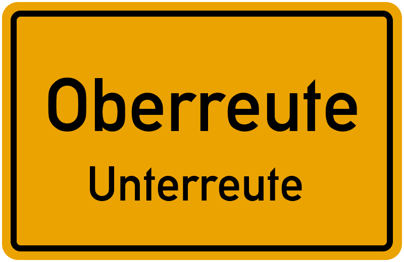 Ortsschild Oberreute