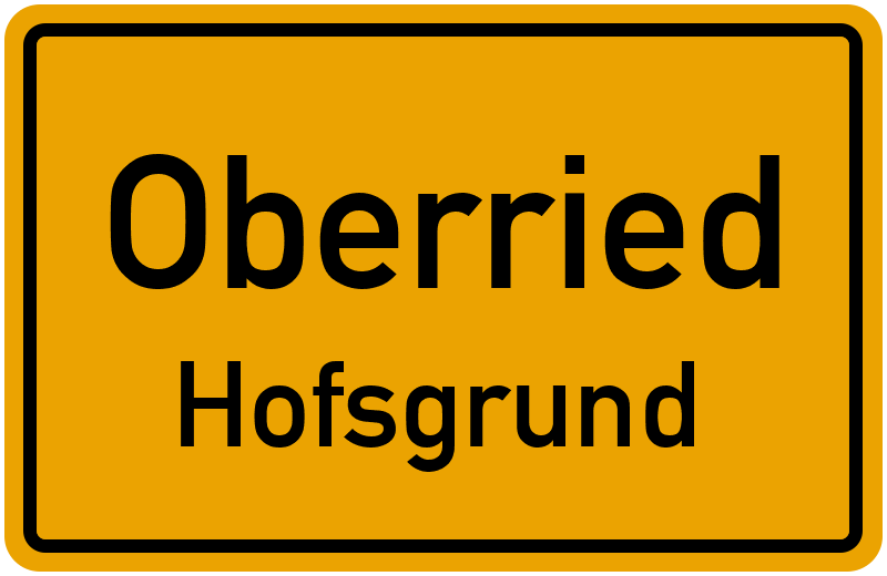 Ortsschild Oberried