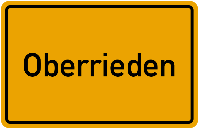 Ortsschild Oberrieden