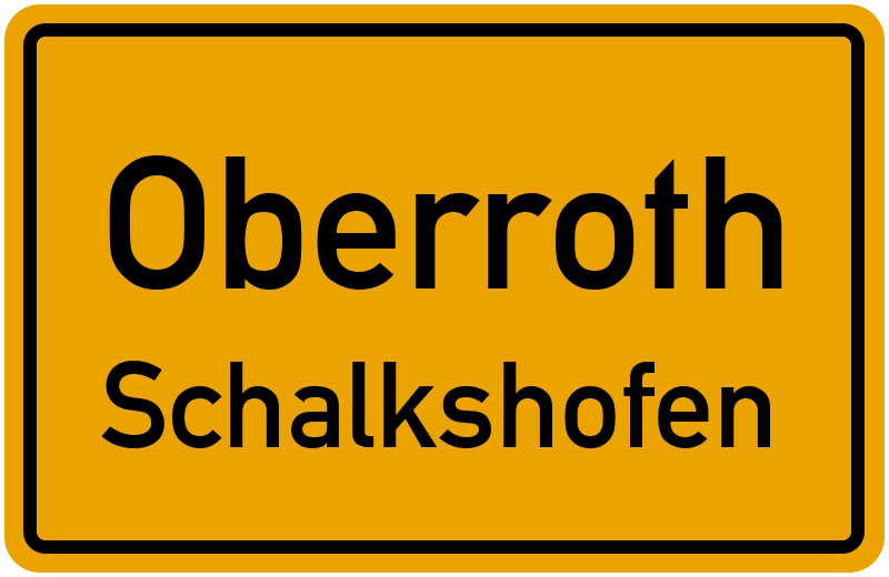 Ortsschild Oberroth
