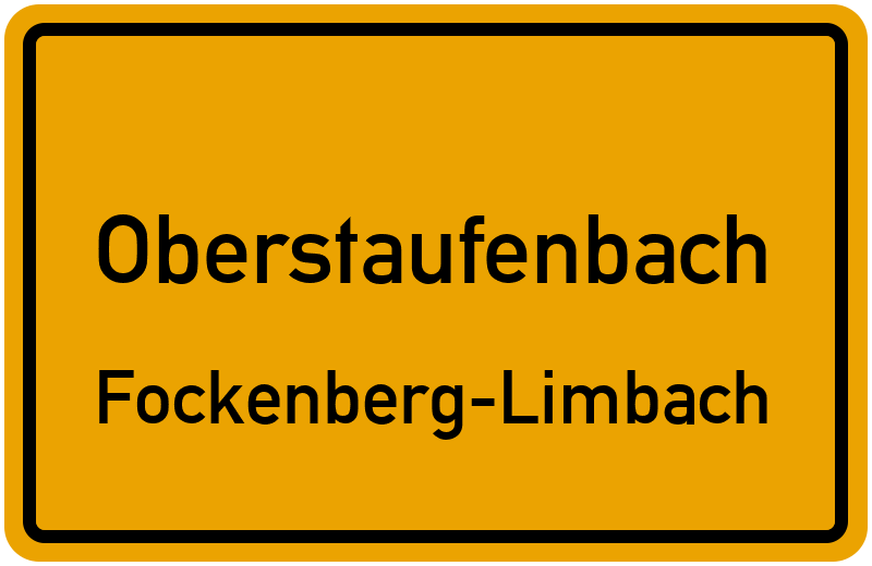 Ortsschild Oberstaufenbach